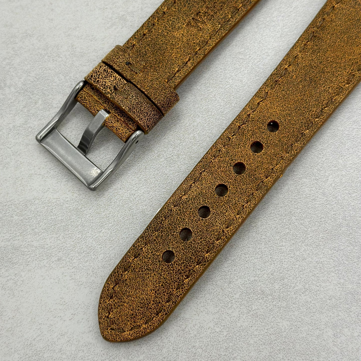 The Athens: Desert Sand Full Grain Leather Google Pixel Watch Strap