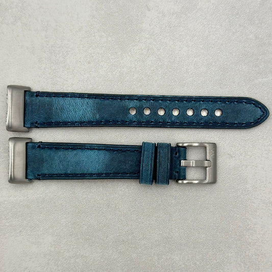 The Austin: Air Force Blue Full Grain Leather Fitbit Charge Watch Strap