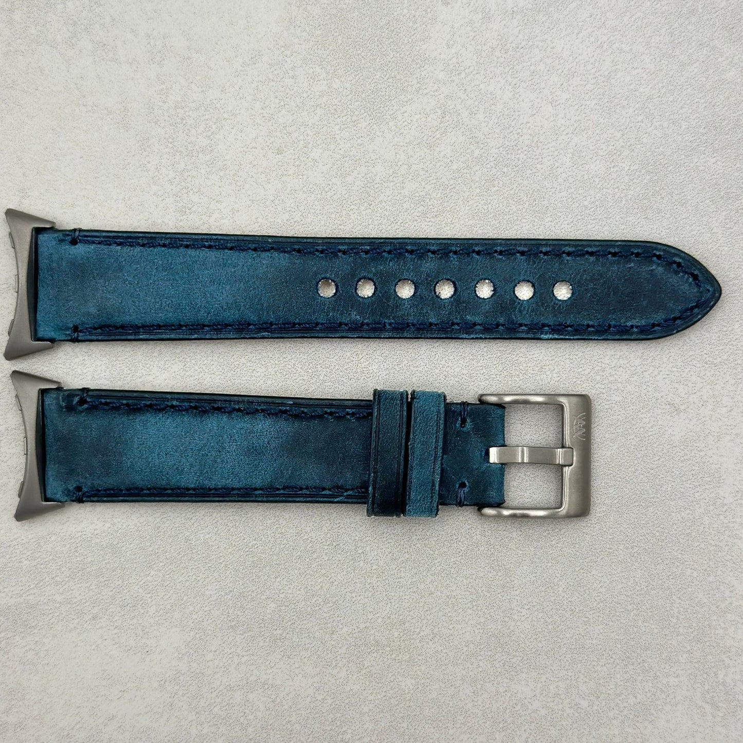 The Austin: Air Force Blue Full Grain Leather Google Pixel Watch Strap