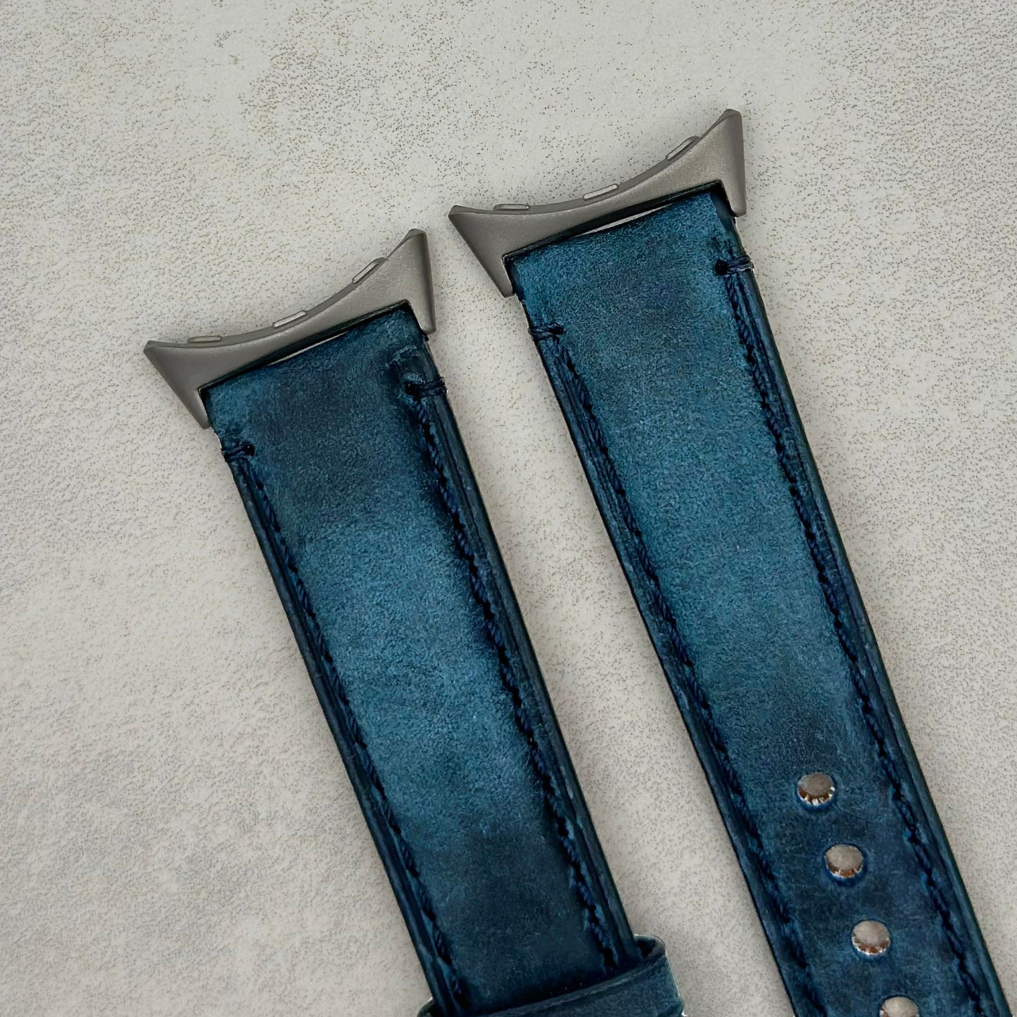 The Austin: Air Force Blue Full Grain Leather Google Pixel Watch Strap