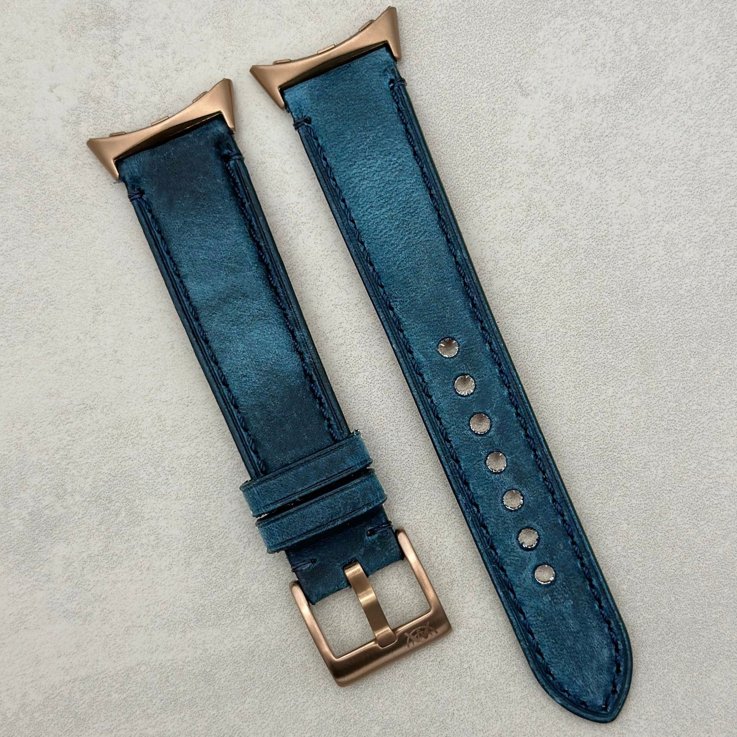 The Austin: Air Force Blue Full Grain Leather Google Pixel Watch Strap