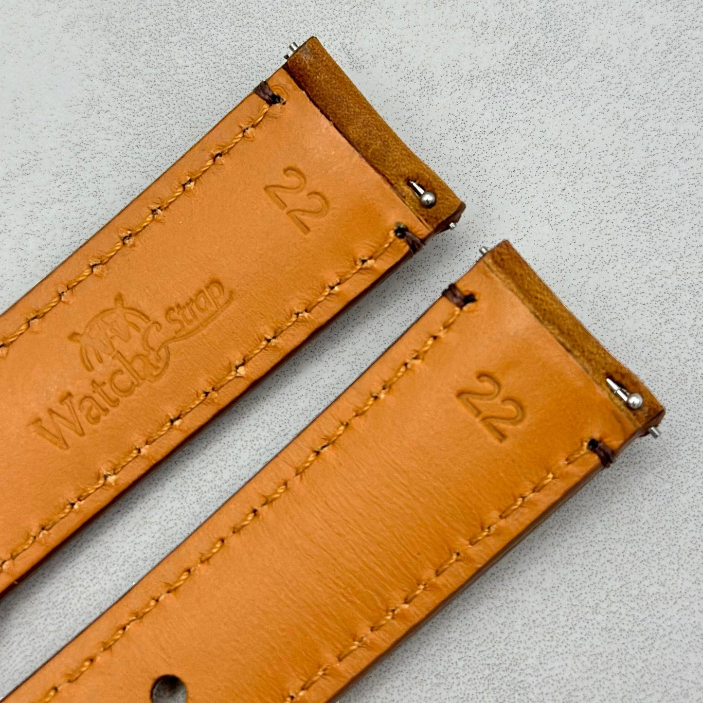 The Austin: Tan Brown Full Grain Leather Watch Strap