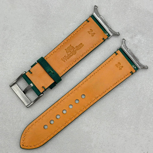 The Austin: Woodland Green Full Grain Leather Samsung Galaxy Watch Ultra Strap