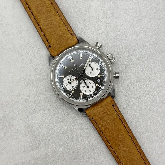 The Austin: Tan Brown Full Grain Leather Watch Strap