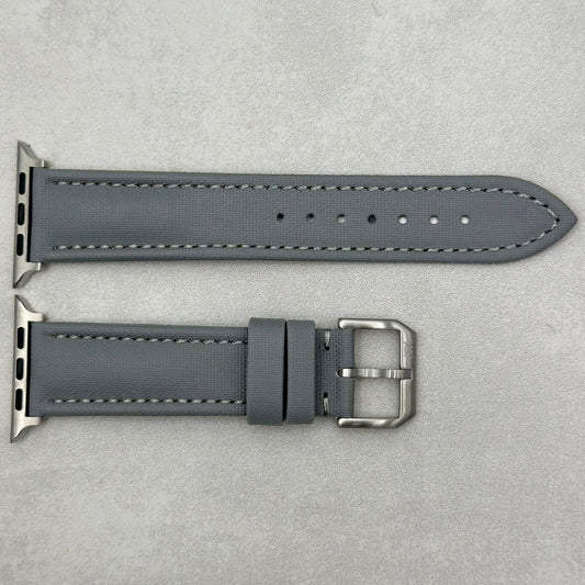 The Bermuda: Grey Sail Cloth Apple Watch Strap