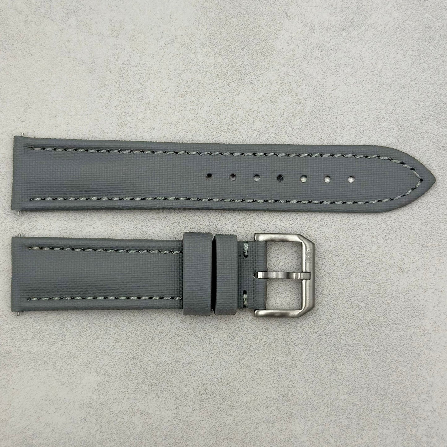The Bermuda: Grey Sail Cloth Watch Strap