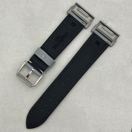 The Bermuda: Grey Sail Cloth Garmin QuickFit Watch Strap