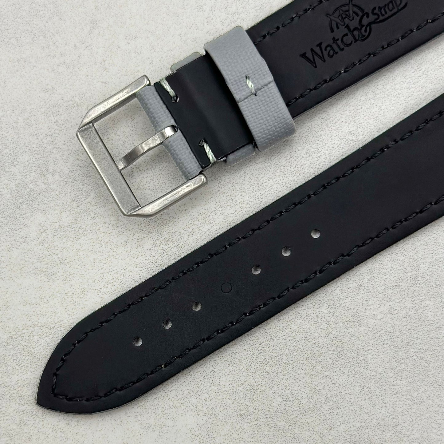 The Bermuda: Grey Sail Cloth Watch Strap
