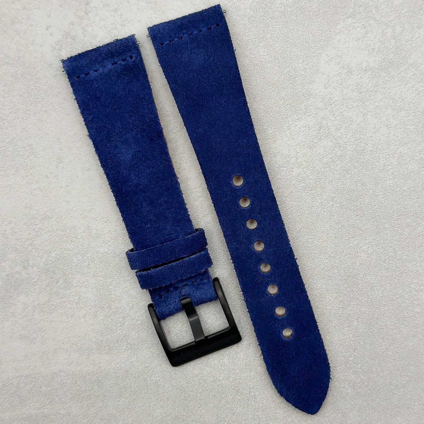 The Capri: Royal Blue Suede Watch Strap