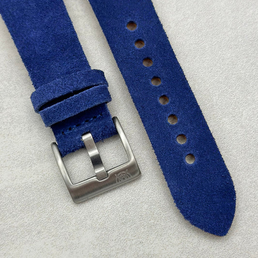 The Capri: Royal Blue Suede Watch Strap
