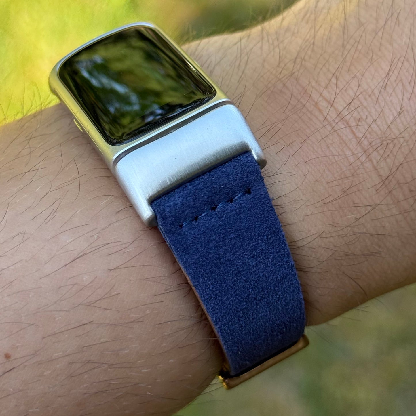 The Capri: Royal Blue Suede Fitbit Charge Watch Strap