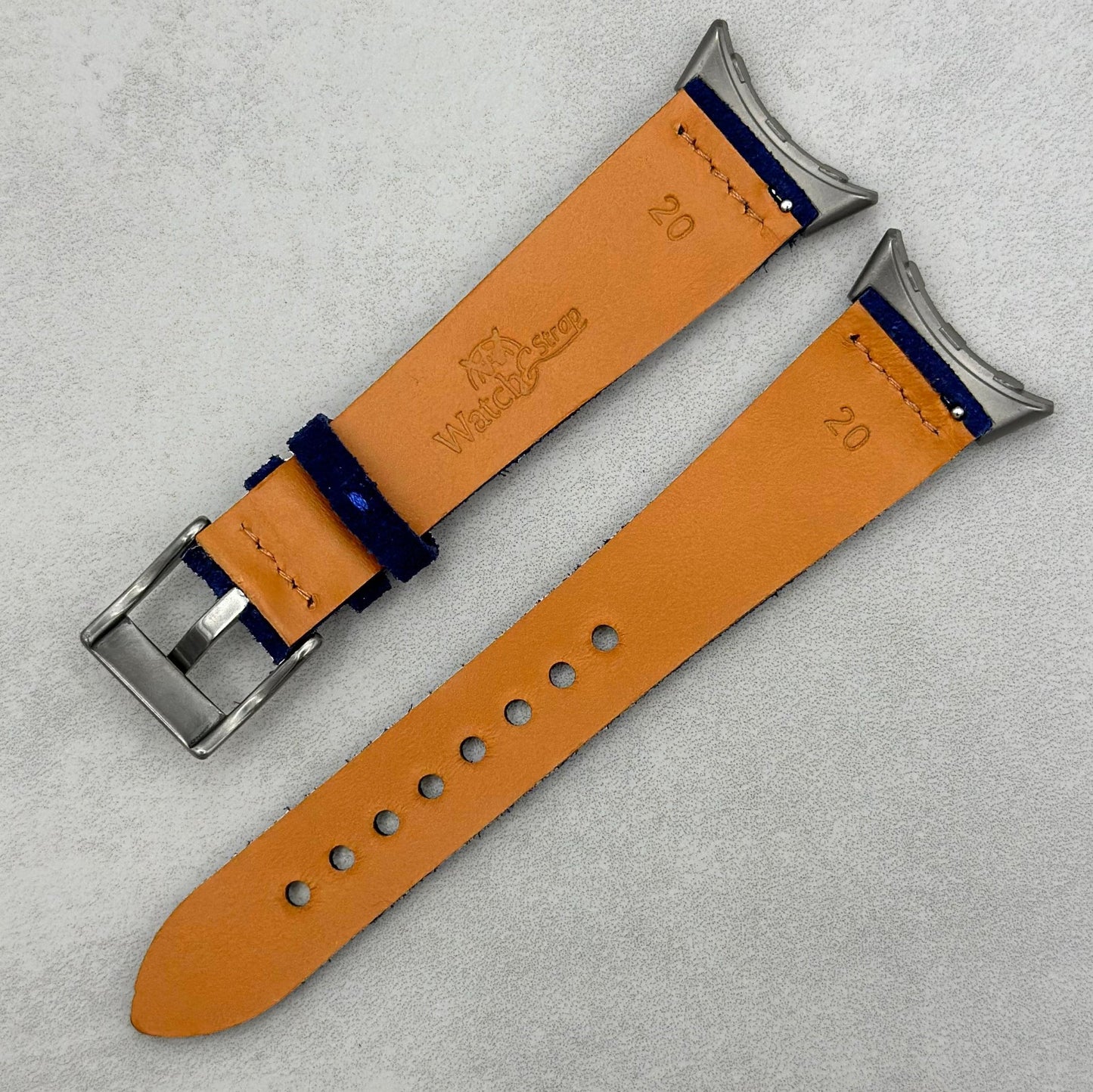 The Capri: Royal Blue Suede Google Pixel Watch Strap