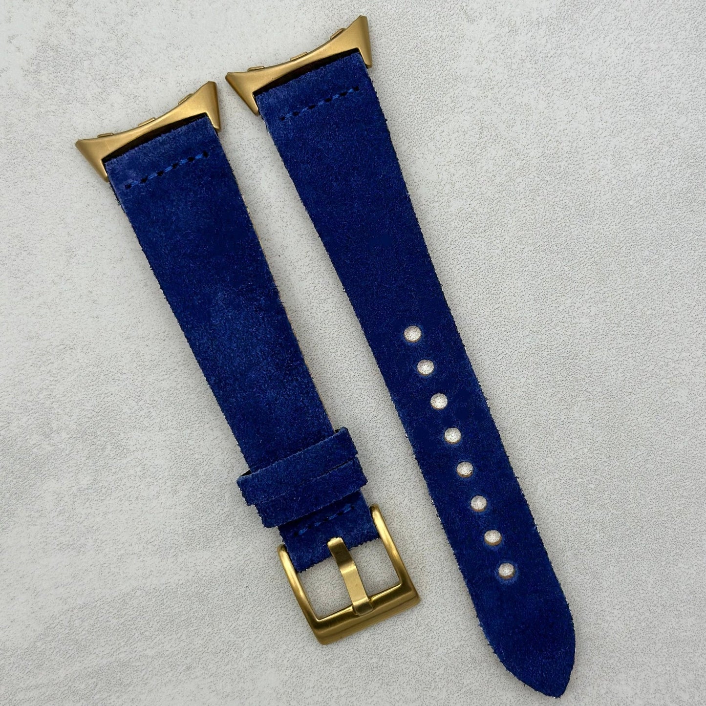 The Capri: Royal Blue Suede Google Pixel Watch Strap