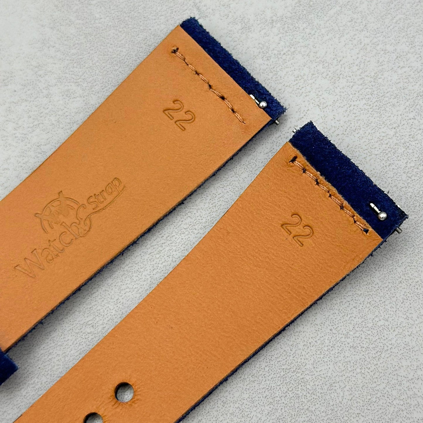 The Capri: Royal Blue Suede Watch Strap