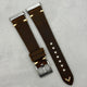 The Madrid: Chocolate Brown Full Grain Leather Fitbit Versa/Sense Watch Strap