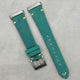 The Madrid: Caribbean Blue Full Grain Leather Fitbit Versa/Sense Watch Strap