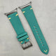 The Madrid: Caribbean Blue Vintage Full Grain Leather Samsung Galaxy Watch Ultra Strap