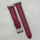 The Monte Carlo: Plum Purple Perforated Leather Fitbit Charge Watch Strap