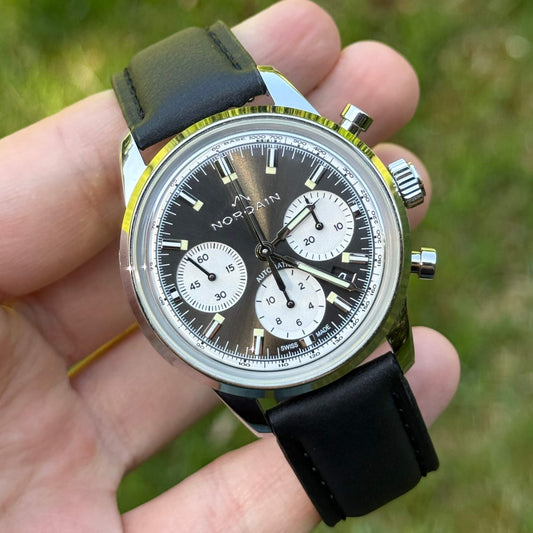 The New York: Black Vegan Leather Watch Strap