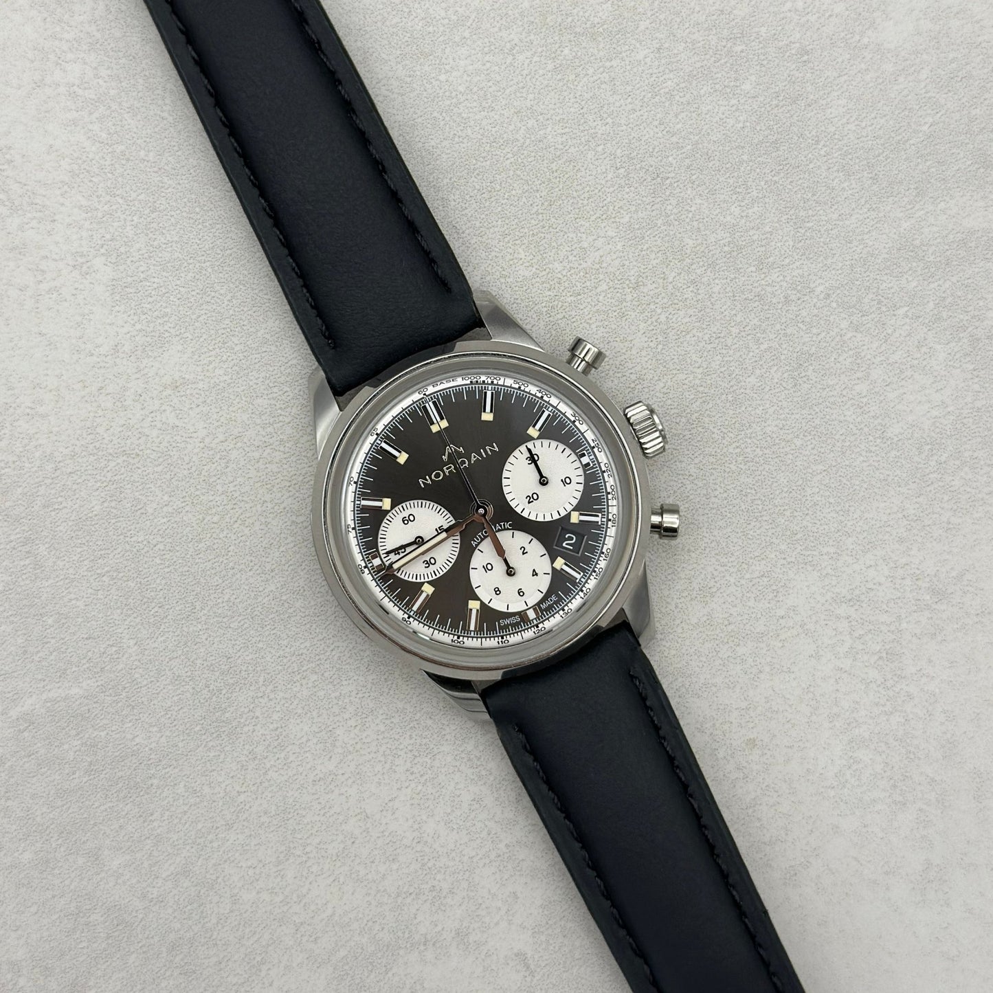 The New York: Black Vegan Leather Watch Strap