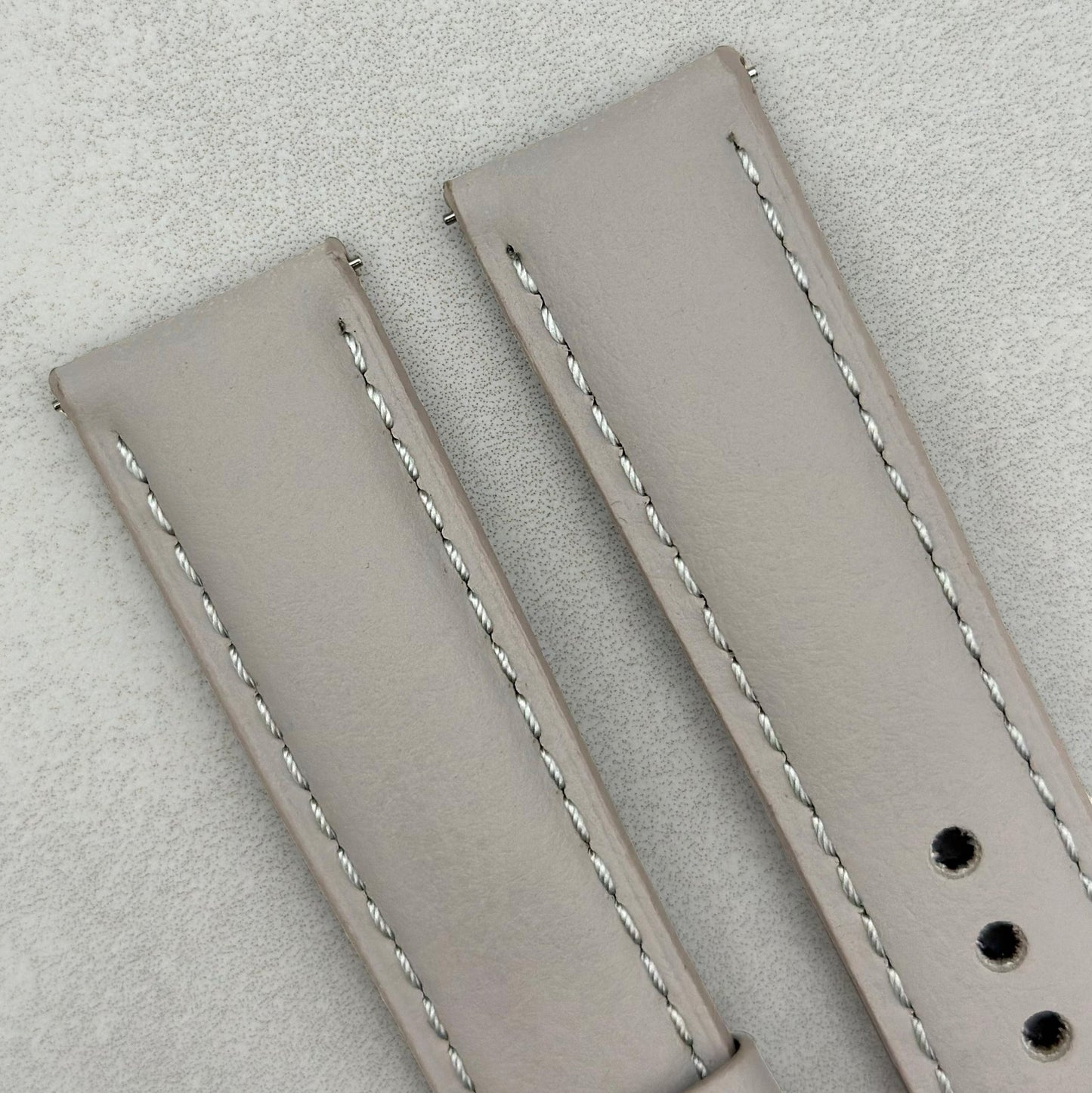 The New York: Dove Grey Vegan Leather Watch Strap