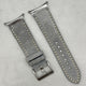 The Paris: Light Grey Padded Suede Samsung Galaxy Watch Ultra Strap