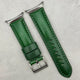 The Prague: Racing Green Vegetable Tanned Full Grain Leather Samsung Galaxy Watch Ultra Strap