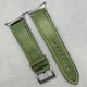 The Rome: Olive Green Italian Full Grain Leather Samsung Galaxy Watch Ultra Strap