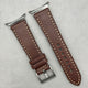 The Venice: Mocha Brown Italian Vegetable Tanned Leather Samsung Galaxy Watch Ultra Strap