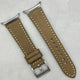 The Venice: Army Green Italian Vegetable Tanned Leather Samsung Galaxy Watch Ultra Strap