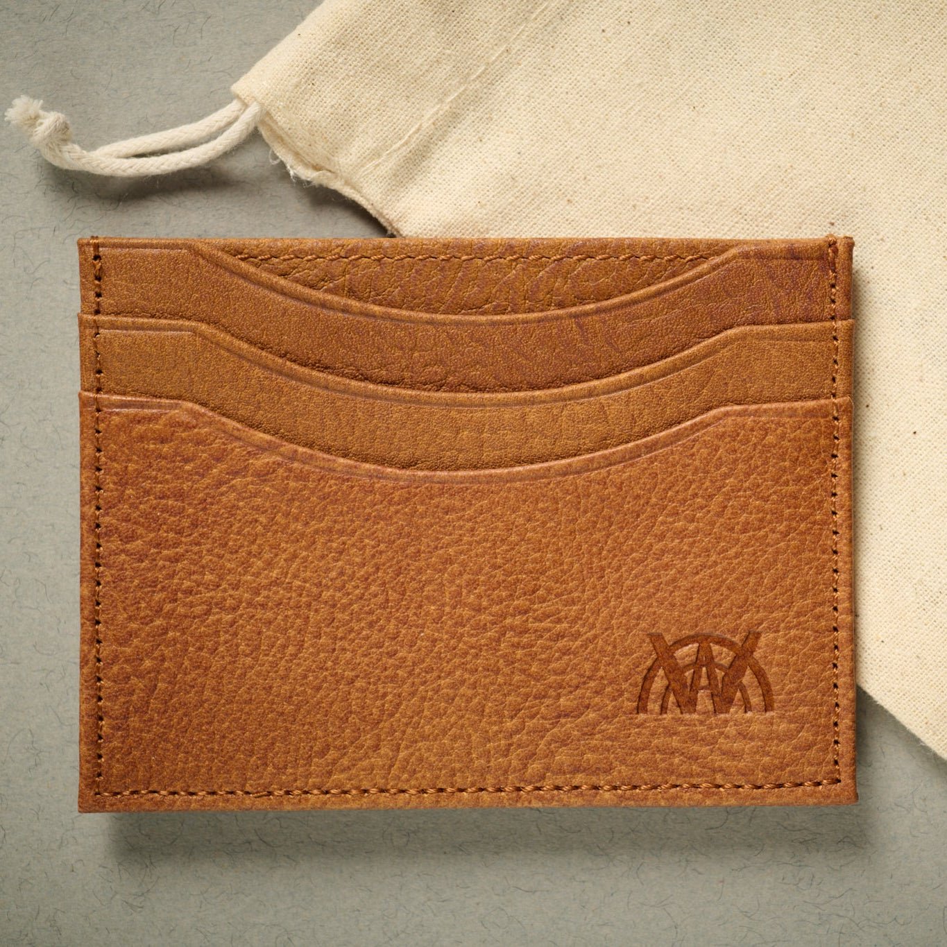 The Rome Copper Tan RFID Blocking Card Case. 5 Card Slots, RFID Blocking Technology. Full Grain Italian Leather.