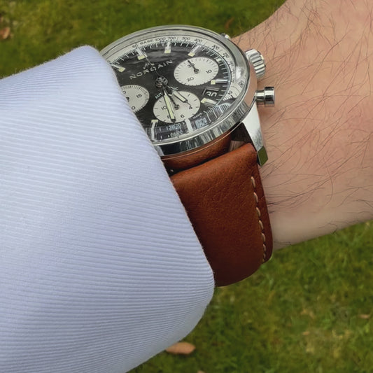 The Rome: Copper Brown Italian Full Grain Leather Watch Strap