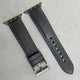 The Athens: Slate Grey Full Grain Leather Apple Watch Strap