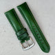 The Prague: Racing Green Vegetable Tanned Full Grain Leather Watch Strap