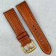 The Rome: Copper Brown Italian Full Grain Leather Watch Strap
