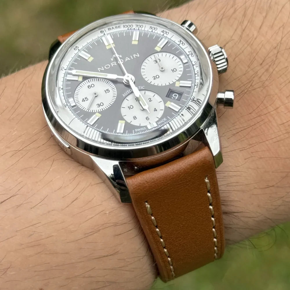 Caramel Tan Full grain Italian leather watch strap. Handmade leather watch strap. Quick release spring bars. Watch And Strap