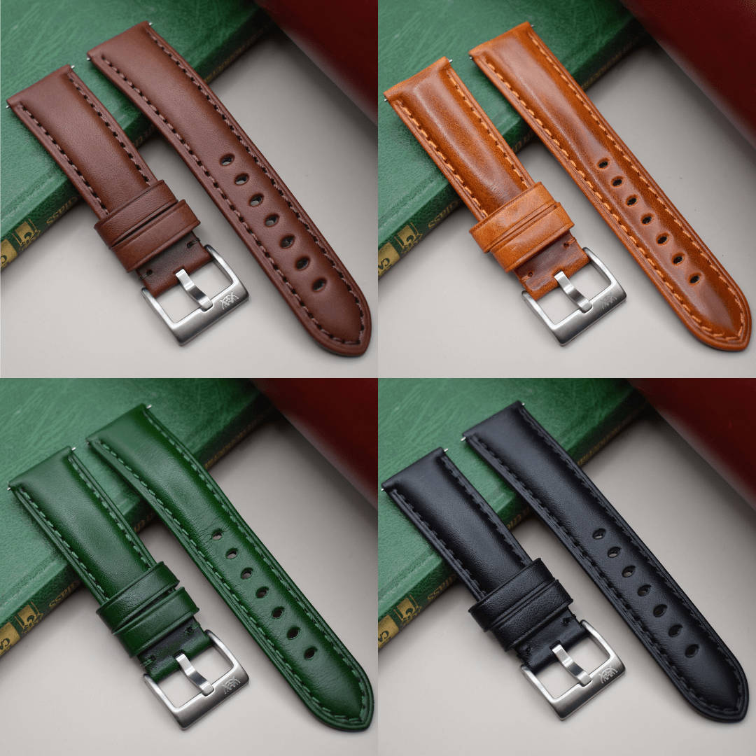 The Prague Bundle - Cognac, Chestnut, Green, Black