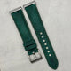 The Austin: Woodland Green Full Grain Leather Fitbit Versa/Sense Strap