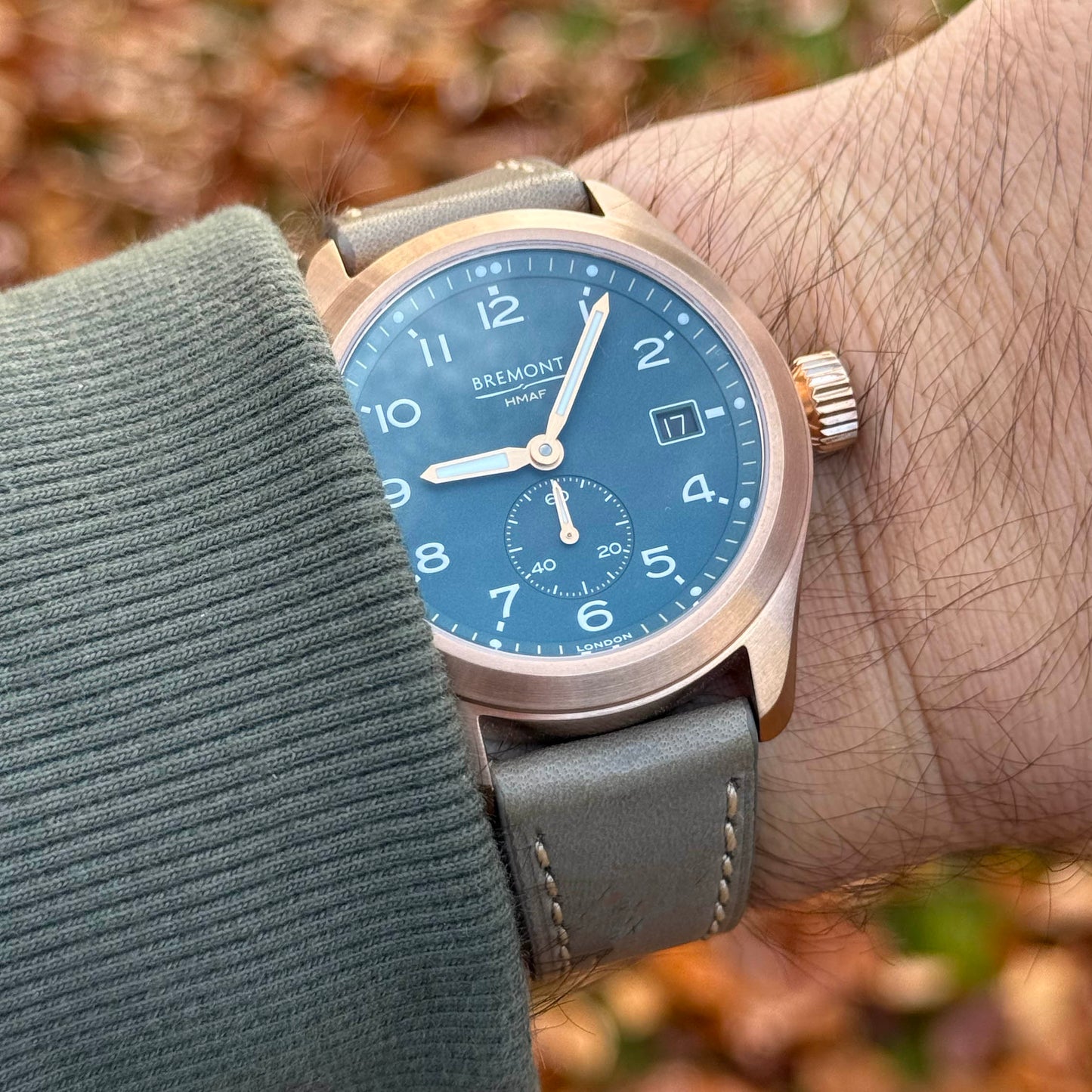 The Venice: Smoke Grey Italian Vegetable Tanned Leather Watch Strap