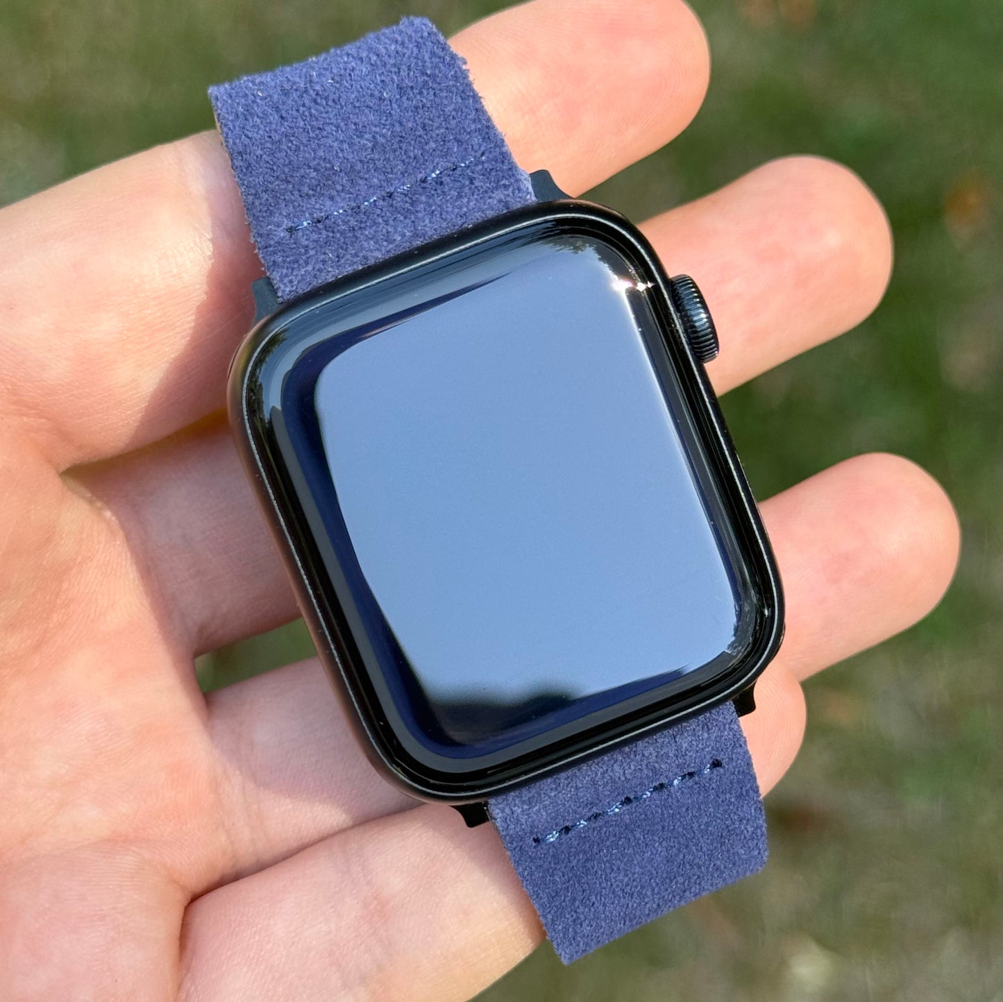 The Capri: Royal Blue Suede Apple Watch Strap
