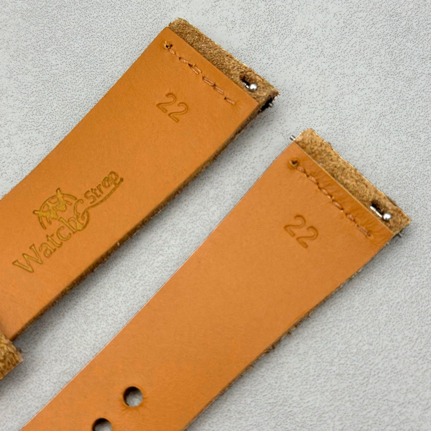 The Capri: Sand Tan Suede Watch Strap