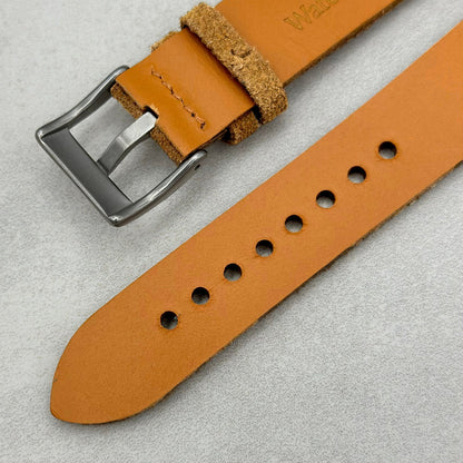 The Capri: Sand Tan Suede Watch Strap