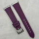The Florence: Royal Purple Saffiano Leather Fitbit Sense/Versa Watch Strap