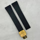 The Lisbon: Jet Black FKM Rubber CTS Watch Strap