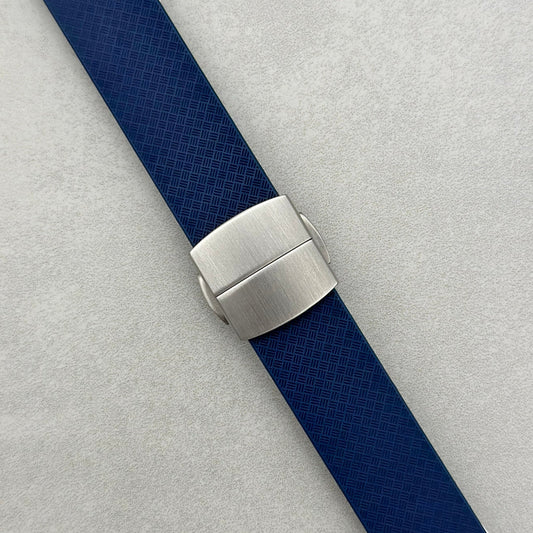 The Lisbon: Navy Blue FKM Rubber CTS Watch Strap