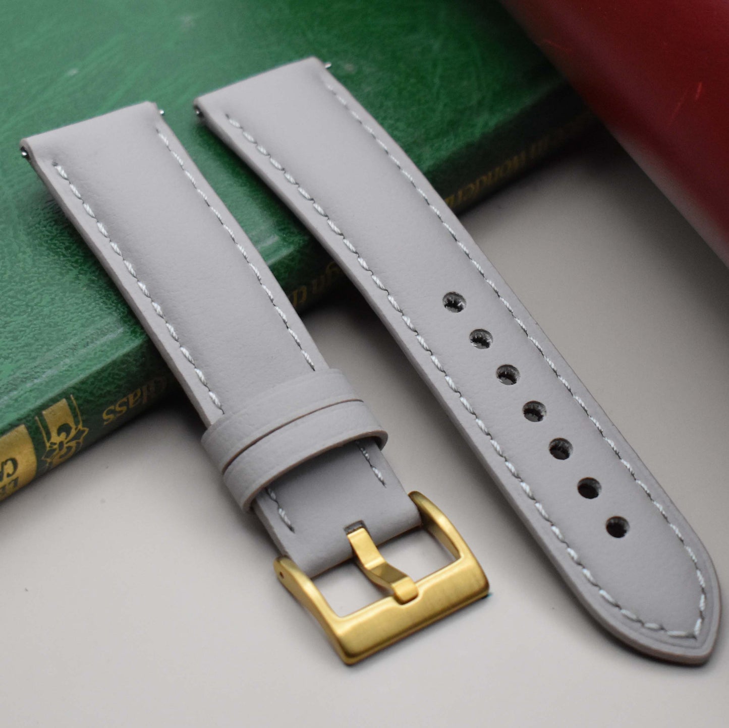 The New York: Dove Grey Vegan Leather Watch Strap