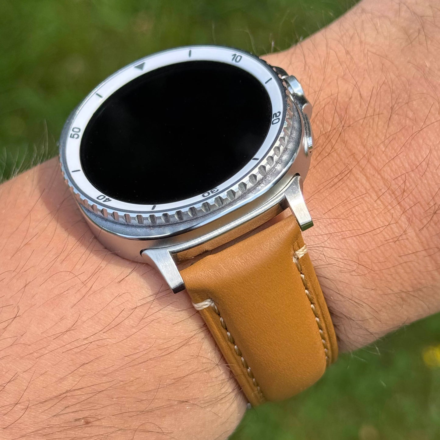 The Oslo: Desert Tan Full Grain Leather Samsung Galaxy Watch Ultra / Watch 8/9 Strap