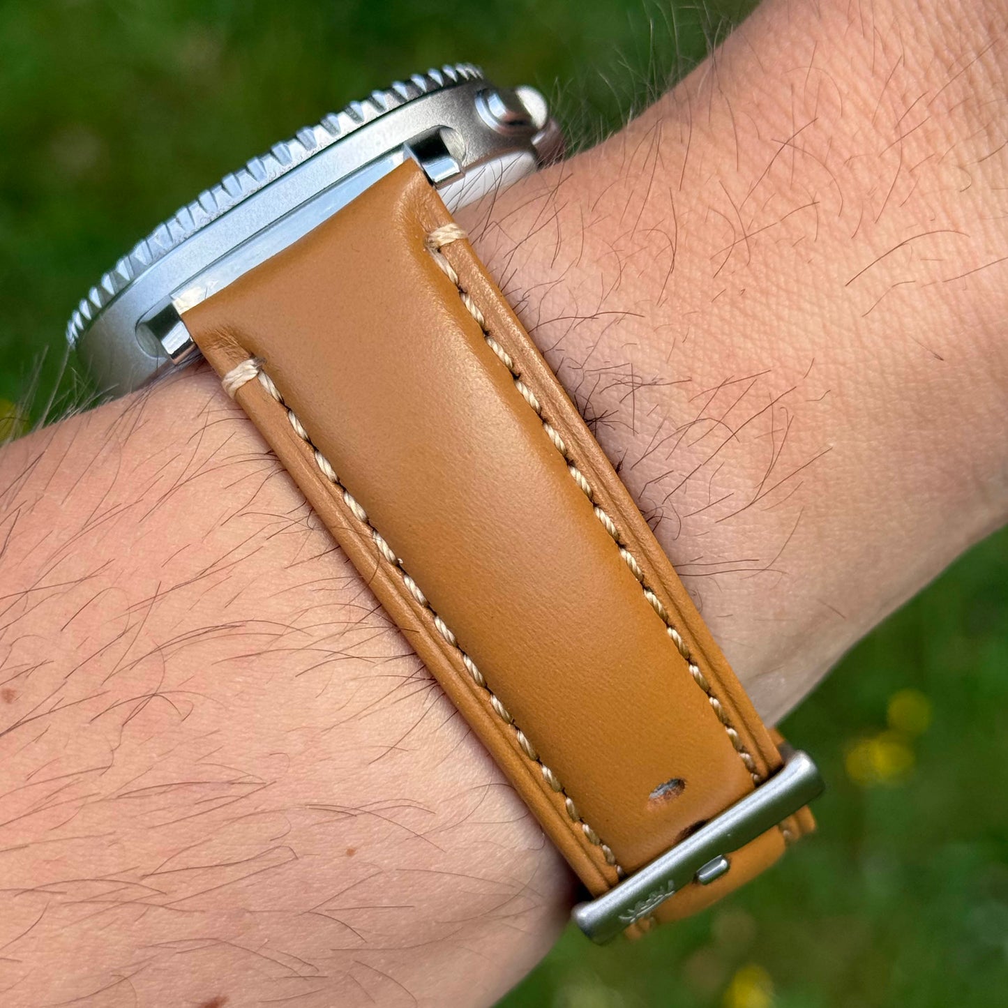The Oslo: Desert Tan Full Grain Leather Samsung Galaxy Watch Ultra / Watch 8/9 Strap