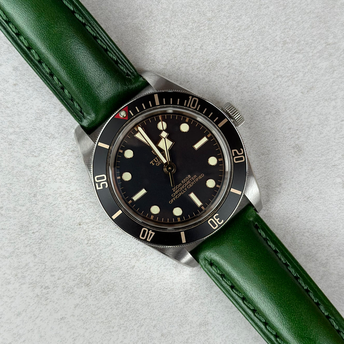 Racing Green Vegetable Tanned Full Grain Leather Watch Strap – Watch ...