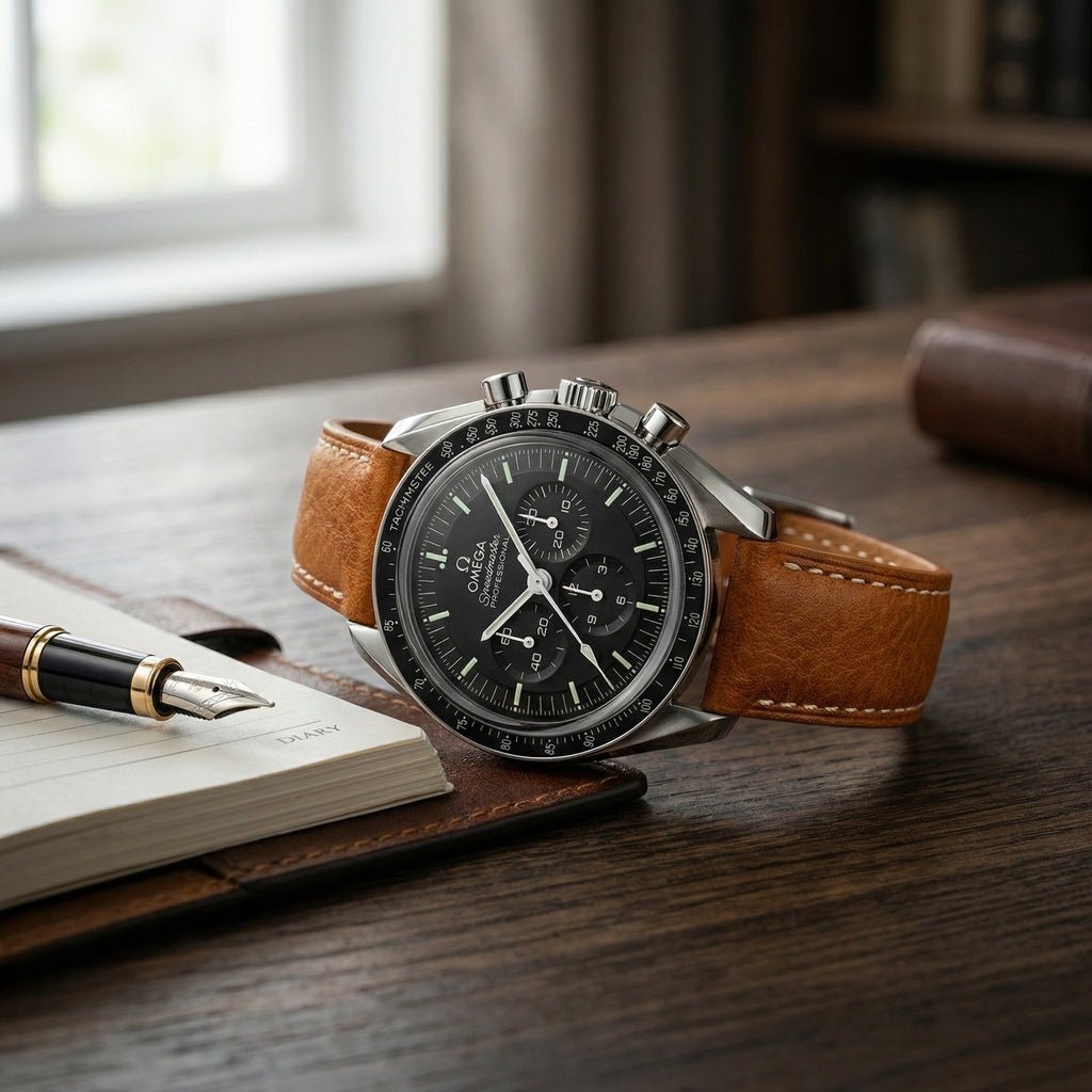 The Rome: Copper Brown Italian Full Grain Leather Watch Strap